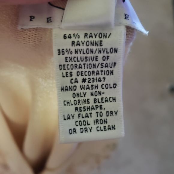 Talbots m beaded pastel yellow cardigan floral print bursts - Picture 11 of 11